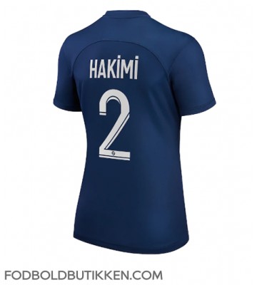 Paris Saint-Germain Achraf Hakimi #2 Hjemmebanetrøje Dame 2022-23 Kortærmet